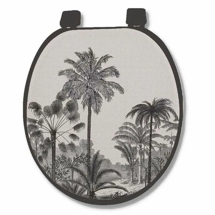 Paris Prix Abattant WC Imprimé Cocoty 47cm Noir 1 Paris Prix Abattant WC Imprimé Cocoty 47cm Noir