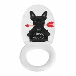 Wenko Abattant WC Guilty Dog - Noir