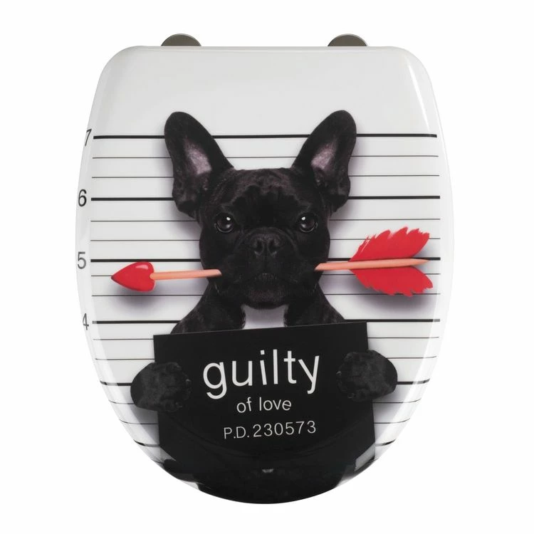 Wenko Abattant WC Guilty Dog - Noir 2 Wenko Abattant WC Guilty Dog - Noir – Image 2