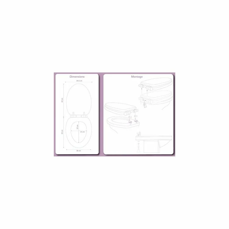 GUY LEVASSEUR Abattant Wc 44cm Mdf Bois Compressé Terracotta Merida 2 GUY LEVASSEUR Abattant Wc 44cm Mdf Bois Compressé Terracotta Merida – Image 2