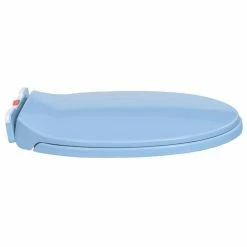 VIDAXL Siege De Toilette A Fermeture En Douceur Bleu Ovale -Paris Prix boutique B2CD 2767