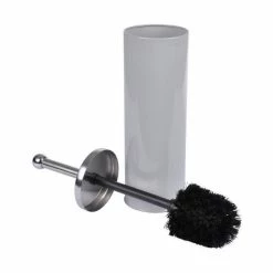 Paris Prix Brosse WC En Métal Vitamine II 37cm Gris Clair