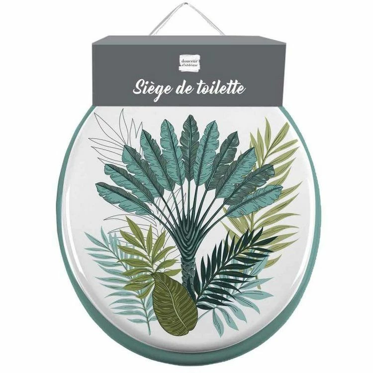 Paris Prix Abattant WC Imprimé Panazio 47cm Vert 2 Paris Prix Abattant WC Imprimé Panazio 47cm Vert – Image 2