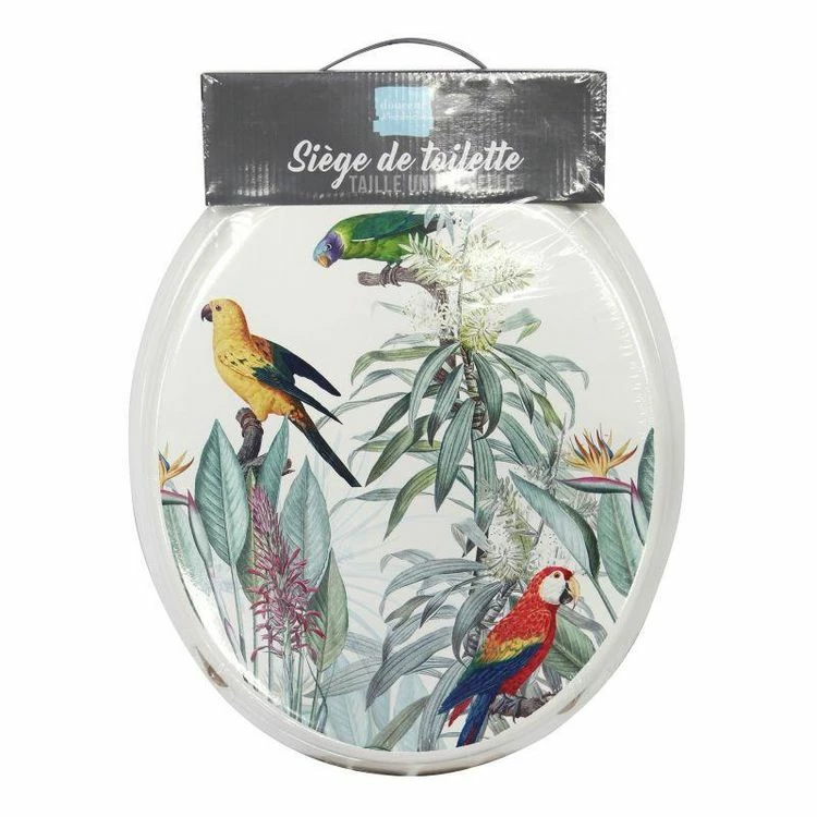 Paris Prix Abattant WC Imprimé Safia 47cm Multicolore 2 Paris Prix Abattant WC Imprimé Safia 47cm Multicolore – Image 2