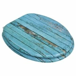 VIDAXL Sieges De Toilette Avec Couvercles 2 Pcs MDF Vieux Bois -Paris Prix boutique B2CD 2811