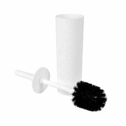 Paris Prix Brosse WC En Plastique Martelé Urban 38cm Blanc