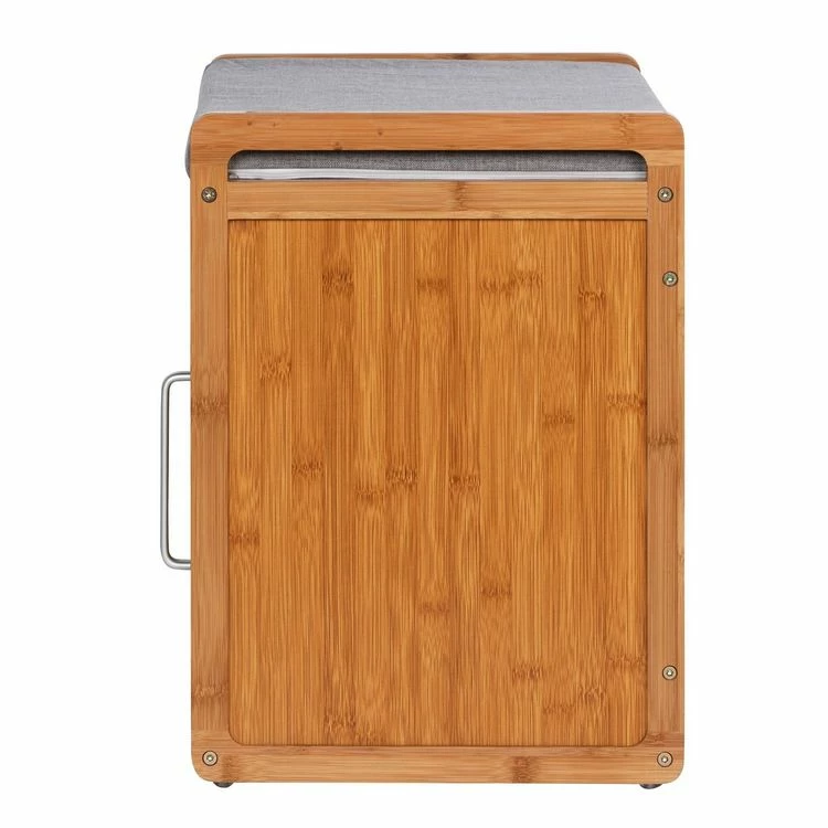 Wenko Banc Armoire De Salle De Bain En Bambou Bahari - L. 50 X H. 45 Cm - Gris 5 Wenko Banc Armoire De Salle De Bain En Bambou Bahari - L. 50 X H. 45 Cm - Gris – Image 5