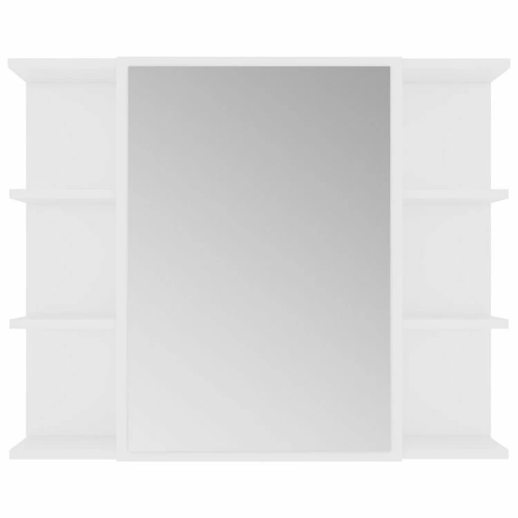 VIDAXL Ensemble De Meubles De Salle De Bain 3 Pcs Blanc Agglomere 6 VIDAXL Ensemble De Meubles De Salle De Bain 3 Pcs Blanc Agglomere – Image 6