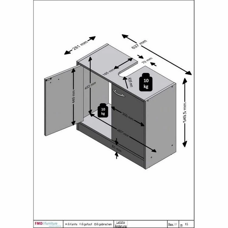 Paris Prix Meuble Sous Lavabo Design Bellan 63cm Blanc 5 Paris Prix Meuble Sous Lavabo Design Bellan 63cm Blanc – Image 5