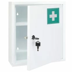 HI HI Armoire A Pharmacie 31,5x10x36 Cm Acier