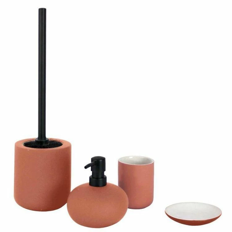 Paris Prix Brosse WC Unie Soft Touch Mambo 38cm Terracotta 2 Paris Prix Brosse WC Unie Soft Touch Mambo 38cm Terracotta – Image 2