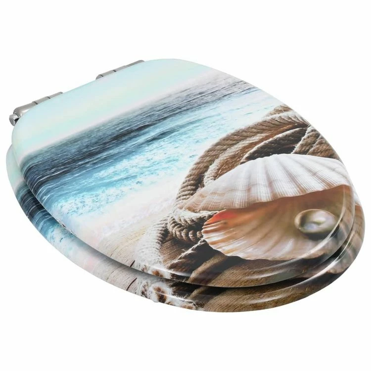 VIDAXL 2pcs Sieges WC MDF Et Couvercle A Fermeture En Douceur Coquille 4 VIDAXL 2pcs Sieges WC MDF Et Couvercle A Fermeture En Douceur Coquille – Image 4