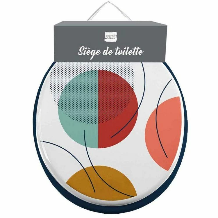 Paris Prix Abattant WC Imprimé Color Pop 47cm Bleu 2 Paris Prix Abattant WC Imprimé Color Pop 47cm Bleu – Image 2