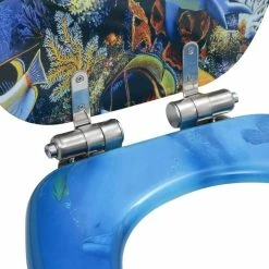 VIDAXL Siege De Toilette MDF Couvercle A Fermeture En Douceur Dauphins 11 VIDAXL Siege De Toilette MDF Couvercle A Fermeture En Douceur Dauphins -Paris Prix boutique B2CD 3032