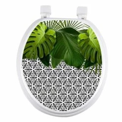 Paris Prix Abattant WC à Motifs Graphic Jungle 37cm Vert