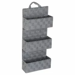 Instant D'O Etagère Panier 3 Niveaux à Suspendre - H. 56,5 Cm - Gris Clair