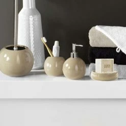 Paris Prix Brosse WC Design Bullea 37cm Taupe -Paris Prix boutique B2CD 3063