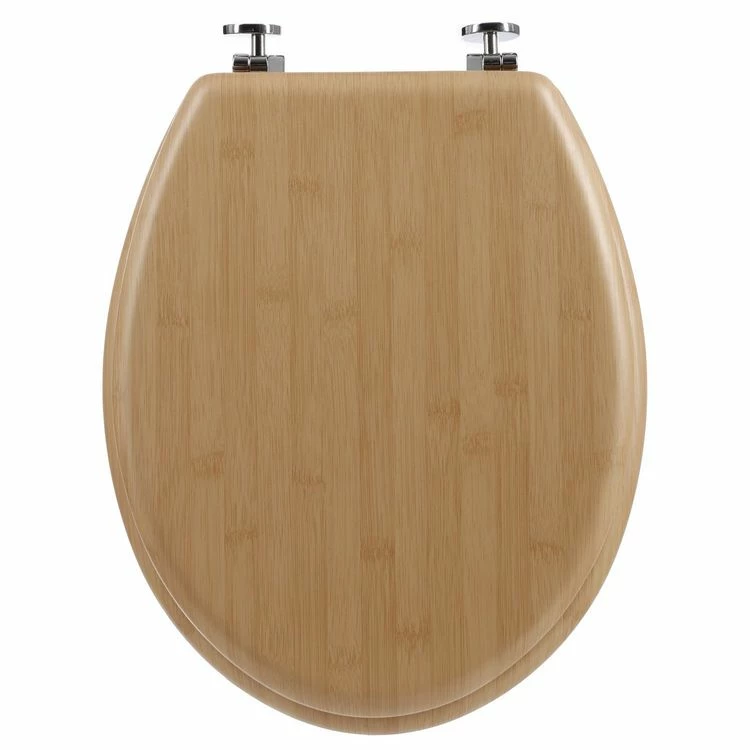 ATMOSPHERA Abattant WC Effet Bambou Natura - MDF - Marron 1 ATMOSPHERA Abattant WC Effet Bambou Natura - MDF - Marron