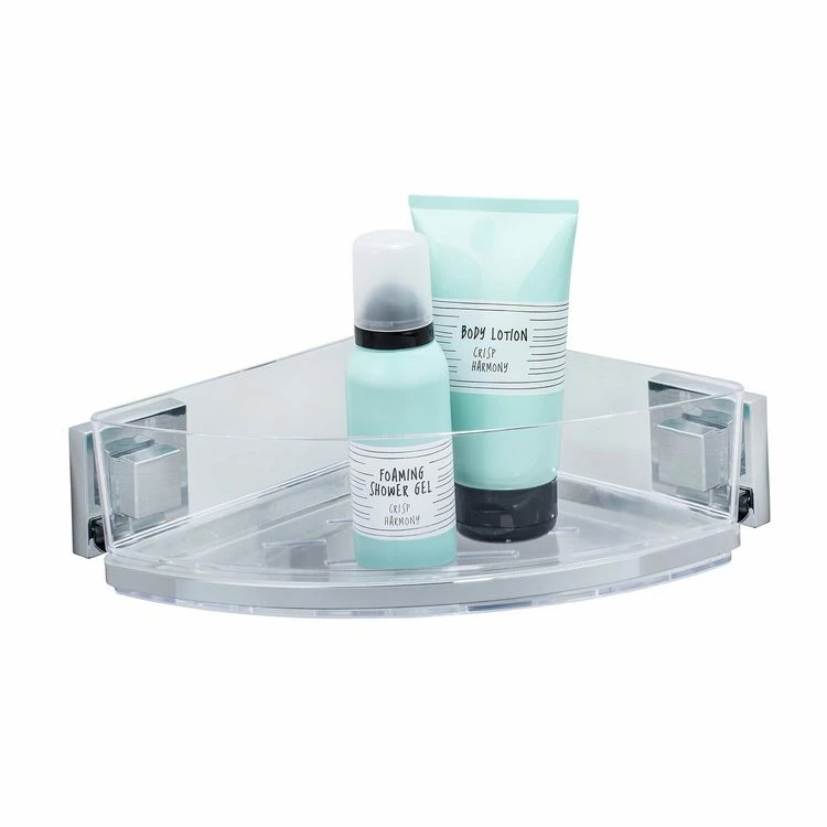 Wenko Etagère D'angle En Acier Inox Quadro 2 Wenko Etagère D'angle En Acier Inox Quadro – Image 2