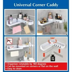 Wenko Serviteur D'angle Universel - Blanc 7 Wenko Serviteur D'angle Universel - Blanc -Paris Prix boutique B2CD 3100