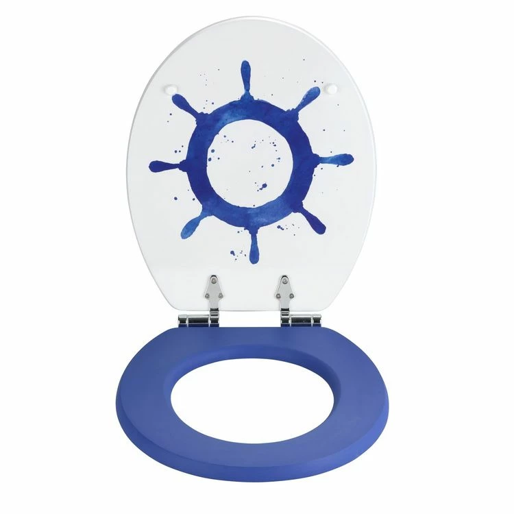 Wenko Abattant WC En MDF Design Bord De Mer Shore - Blanc 3 Wenko Abattant WC En MDF Design Bord De Mer Shore - Blanc – Image 3