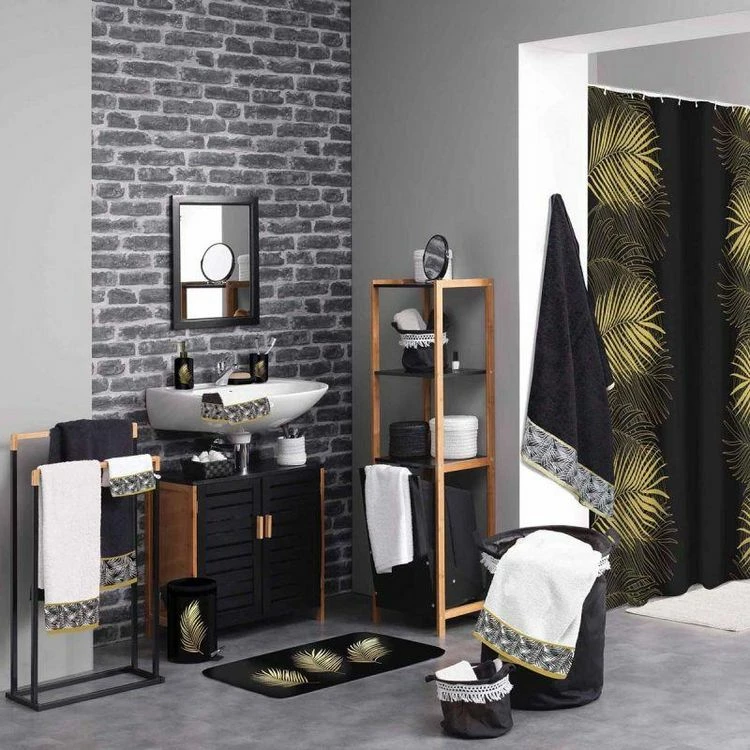 Paris Prix Abattant WC Imprimé Orbella 47cm Noir 2 Paris Prix Abattant WC Imprimé Orbella 47cm Noir – Image 2