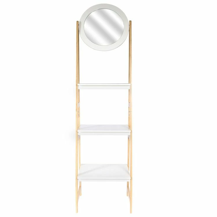 The Home Deco Factory Etagère De Salle De Bain Design Scandi Copenhague - L. 43 X H. 163 Cm - Blanc 2 The Home Deco Factory Etagère De Salle De Bain Design Scandi Copenhague - L. 43 X H. 163 Cm - Blanc – Image 2