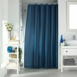 Paris Prix Rideau De Douche Quartz 180x200cm Bleu Indigo 5 Paris Prix Rideau De Douche Quartz 180x200cm Bleu Indigo -Paris Prix boutique B2CD 3184