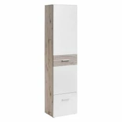Paris Prix Colonne 1 Porte Gustavo 200cm Naturel & Blanc