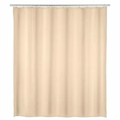 Wenko Rideau De Douche Uni - PEVA - 180 X 200 Cm - Taupe