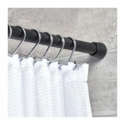 INTERDESIGN Barre Pour Rideau De Douche Noir 127 X 221 Cm -Paris Prix boutique B2CD 3371