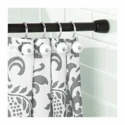 INTERDESIGN Barre Pour Rideau De Douche Noir 127 X 221 Cm -Paris Prix boutique B2CD 3372