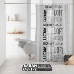 Paris Prix Rideau De Douche Urban Loft 180x200cm Blanc