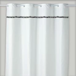 GUY LEVASSEUR Rideau De Douche Uni Blanc Pompons 180x200cm Pompons 10 GUY LEVASSEUR Rideau De Douche Uni Blanc Pompons 180x200cm Pompons -Paris Prix boutique B2CD 3403