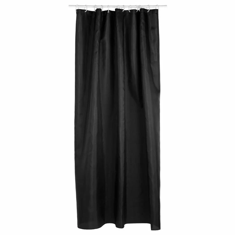 Instant D'O Rideau De Douche - Polyester - 180 X 200 Cm - Noir 1 Instant D'O Rideau De Douche - Polyester - 180 X 200 Cm - Noir