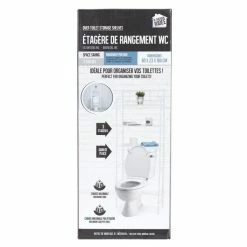 Paris Prix Meuble WC 3 Étagères Toilettes 160cm Blanc 7 Paris Prix Meuble WC 3 Étagères Toilettes 160cm Blanc -Paris Prix boutique B2CD 344