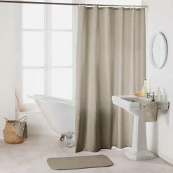 Paris Prix Rideau De Douche Uni Essencia 180x200cm Taupe
