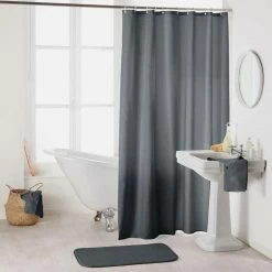 Paris Prix Rideau De Douche Uni Essencia 180x200cm Anthracite