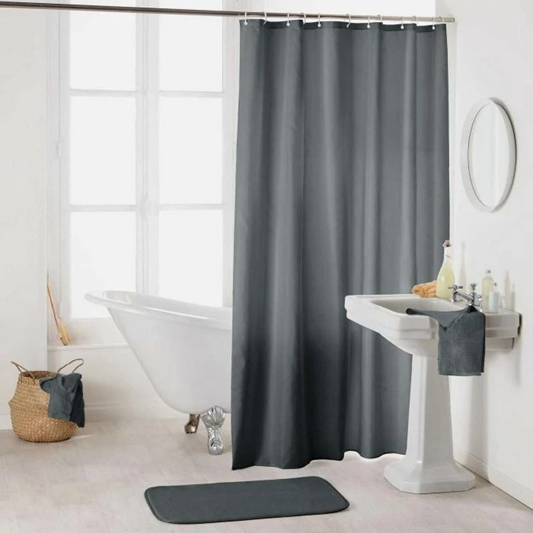 Paris Prix Rideau De Douche Uni Essencia 180x200cm Anthracite 1 Paris Prix Rideau De Douche Uni Essencia 180x200cm Anthracite