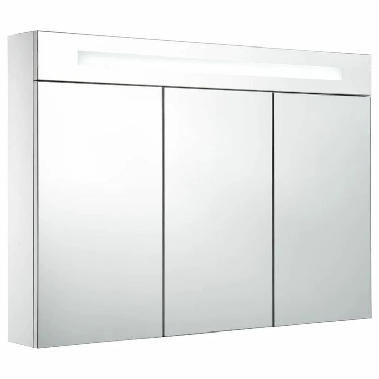 VIDAXL Armoire De Salle De Bain A Miroir LED 88x13x62 Cm 2 VIDAXL Armoire De Salle De Bain A Miroir LED 88x13x62 Cm – Image 2