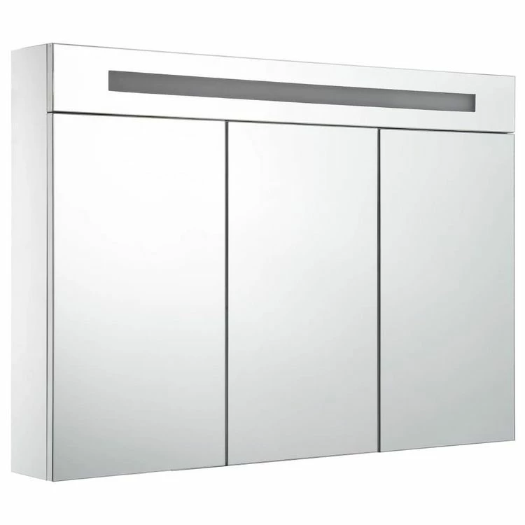 VIDAXL Armoire De Salle De Bain A Miroir LED 88x13x62 Cm 3 VIDAXL Armoire De Salle De Bain A Miroir LED 88x13x62 Cm – Image 3