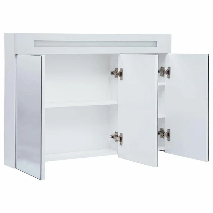 VIDAXL Armoire De Salle De Bain A Miroir LED 88x13x62 Cm 5 VIDAXL Armoire De Salle De Bain A Miroir LED 88x13x62 Cm – Image 5
