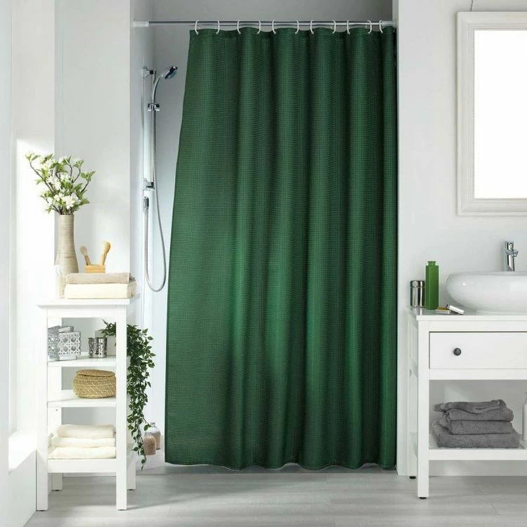 Paris Prix Rideau De Douche Quartz 180x200cm Kaki 3 Paris Prix Rideau De Douche Quartz 180x200cm Kaki – Image 3