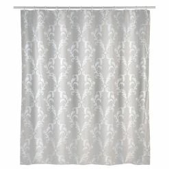 Wenko Rideau De Douche Anti-moisissure Baroque - Polyester - 180 X 200 Cm - Beige