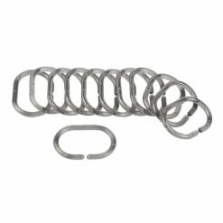 Paris Prix Lot De 12 Anneaux De Rideau De Douche Translucides Vitamine II 6cm Anthracite
