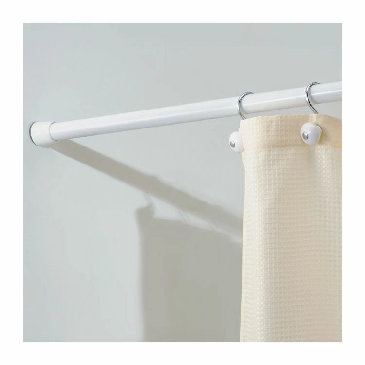 INTERDESIGN Barre Pour Rideau De Douche Blanc Extensible 65.2 X 2.9 Cm 2 INTERDESIGN Barre Pour Rideau De Douche Blanc Extensible 65.2 X 2.9 Cm – Image 2