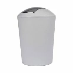 Paris Prix Poubelle à Bascule Vitamine II 5L Gris Clair