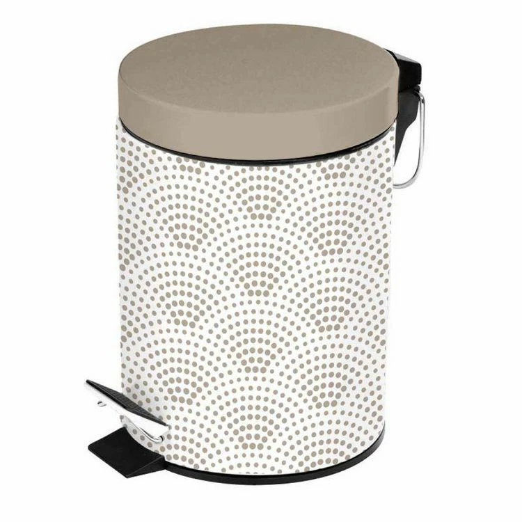 Paris Prix Poubelle à Pédale Imprimée Minéral 3L Taupe 1 Paris Prix Poubelle à Pédale Imprimée Minéral 3L Taupe