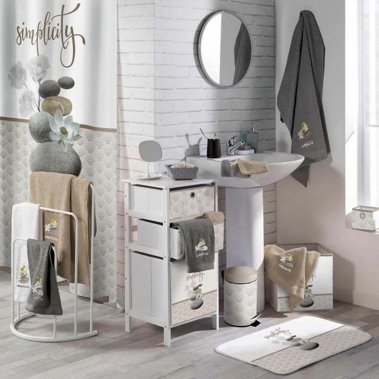 Paris Prix Poubelle à Pédale Imprimée Minéral 3L Taupe 2 Paris Prix Poubelle à Pédale Imprimée Minéral 3L Taupe – Image 2