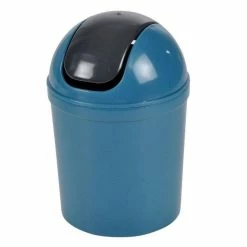 Paris Prix Poubelle à Bascule Flic Flac 1,5L Bleu Paon